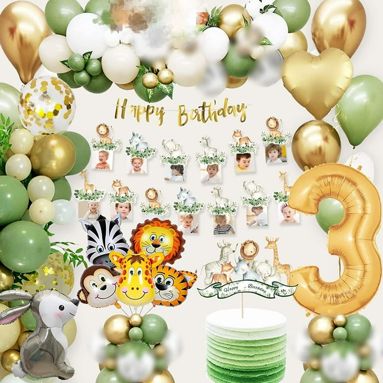 Garden Forest Birthday Foil Balloons Gift Set with Gold Stars 18 Inch Garden Forest Birthday Foil Balloons Gift Set with Gold Stars 18 Inch