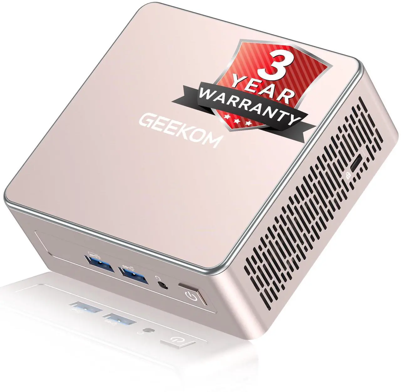 Windowsデスクトップ GEEKOM A5 AMD Ryzen 5 7430U 16GB 512GB GEEKOM A5 Mini PC with AMD Ryzen 5 7430U, 3-Year Coverage, 16GB