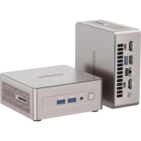 GEEKOM Desktop PC A5 Mini PC AMD Ryzen 7 5825U 16GB DDR4 512GB SSD AMD Radeon Graphics Windows 11 Pro