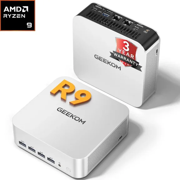 GEEKOM Mini PC A7 MAX AMD Ryzen 9 7940HS 16GB DDR5 1TB SSD AMD Radeon 780M Windows 11 Pro