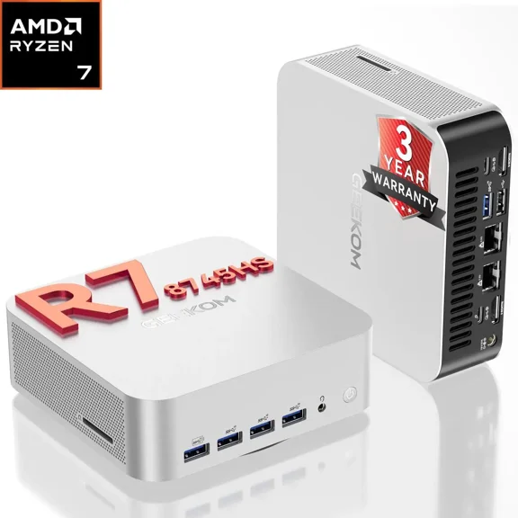 GEEKOM Mini PC A8 MAX AMD Ryzen 7 8745HS 16GB DDR5 1TB SSD AMD Radeon 780M Windows 11 Pro