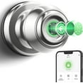 thumbnail image 1 of GEEKSMART Smart Door Lock, Fingerprint Door Lock Smart Lock Biometric Door Lock Fingerprint Door Knob with App Control, Suitable for Bedrooms,Cloakroom,Apartments Offices,Hotels, Silver, 1 of 8