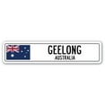 thumbnail image 1 of GEELONG AUSTRALIA Street Sign Australian flag city country road wall gift, 1 of 5