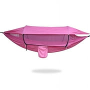 GEERTOP Update 3-in-1 Outdoor Hammock with Mosquito Net and Sun Shelter, Ultralight Camping Hammock 200 kg Load Capacity for Outdoor, Camping, Hiking, Travel (Pink)