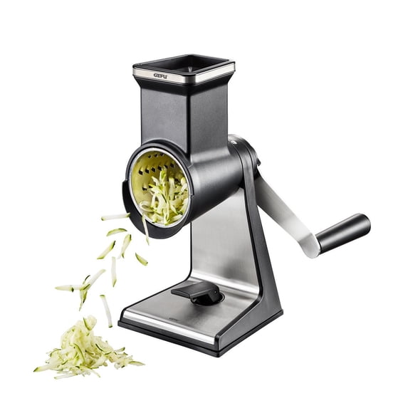GEFU Transforma Rotary Grater + 3 Drums Kitchen Chopper Slicer Multifunction