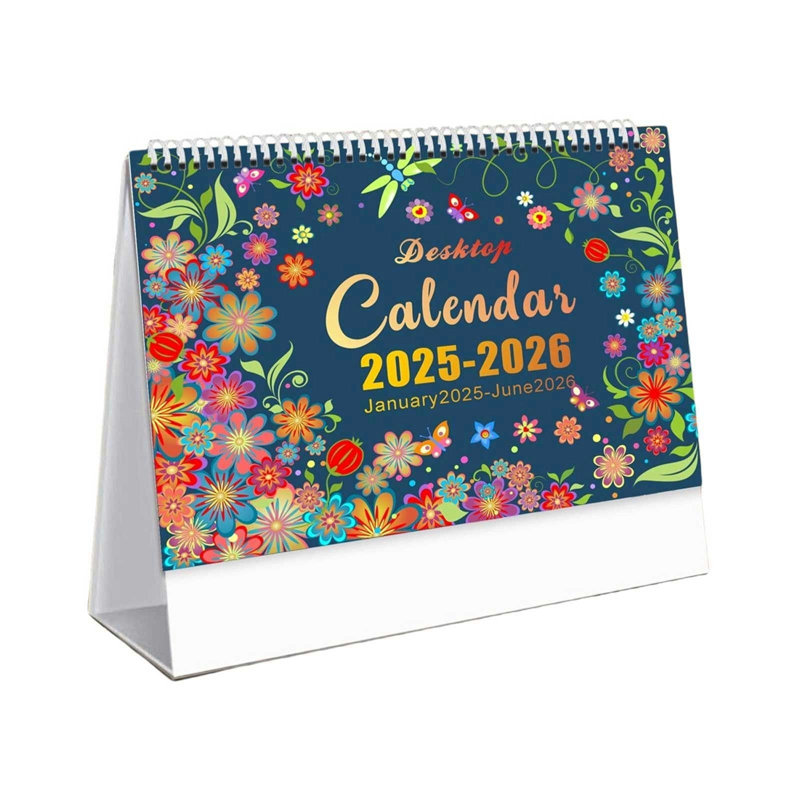 GEGNXA Floral Desktop Calendar Art Monthly Calendar January 2025 Dec