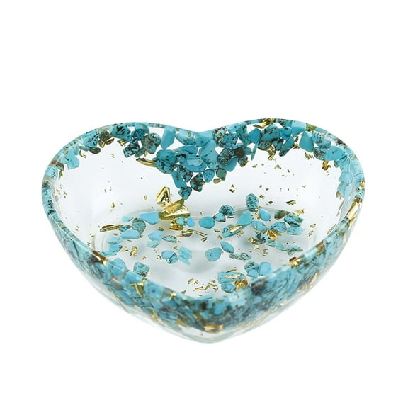Clearance Heart Shape Small Storage Box Resin Square Shape Jewelry Mini Bowl Silicone Cute Decorative Dish Containers Epoxy Casting