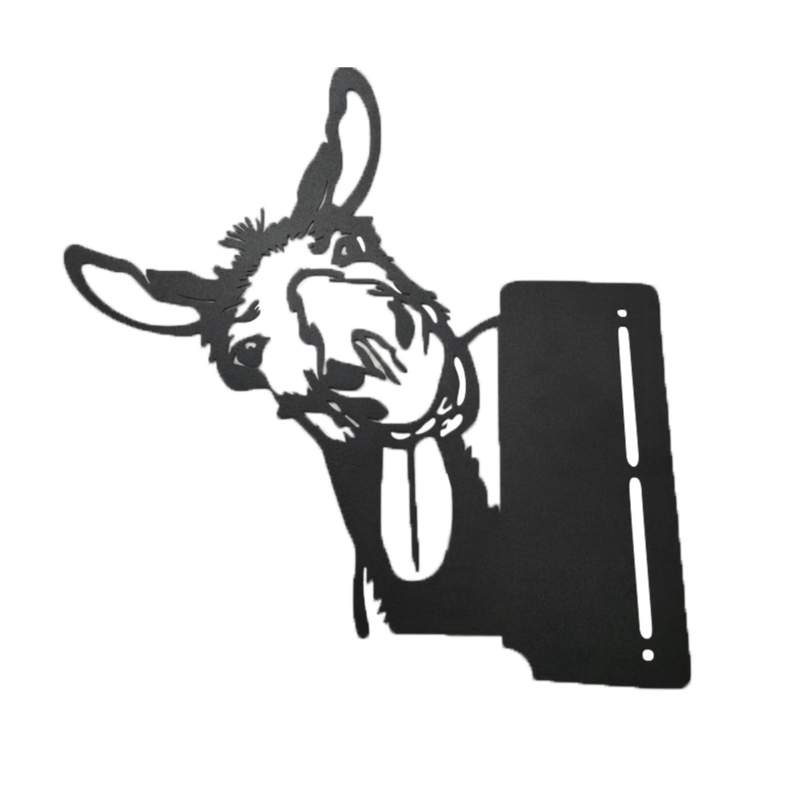 MTFun Farm Peeping Goat Chicken Metal Art Ornaments Garden Outdoor Wall Mounted Ornaments