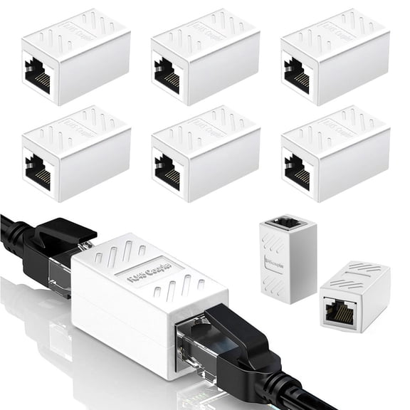 GEGONG RJ45 Female to Female Cable Connector, 6 Pack