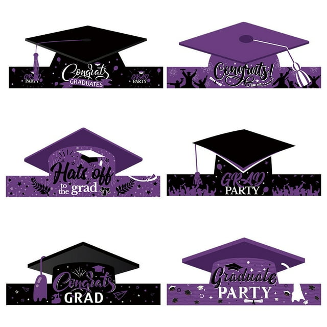 GEHGNA Event Graduation Hat Paper Cutout 2024 Graduation Party