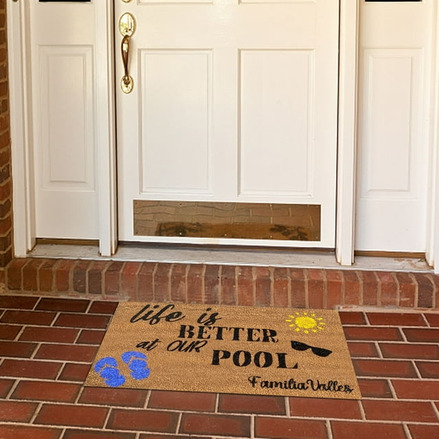 GEHGNA Polyester Carpet Decorative Door Mat Bathroom Mat Door