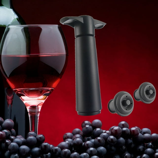 GEHGWP Wine Bottle Vacuum Wine Pump With 2 Stoppers Sealing