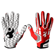 GEIJLPH Youth Football Gloves Silicone Grip Red/White Size S/M/L for Home & Garden Red