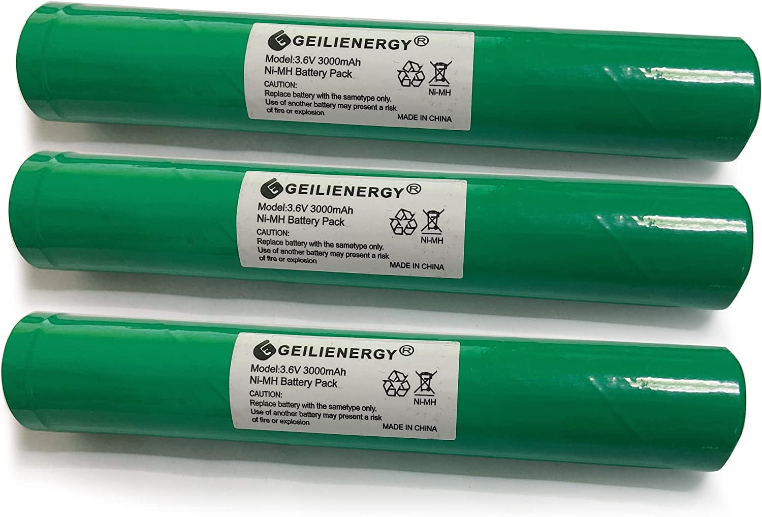Batteria Ni-MH 3,6V 3000mAh Compatibile Streamlight Stinger 75175, PolyStinger, Pelican M9, Confezione Da 2 - 4
