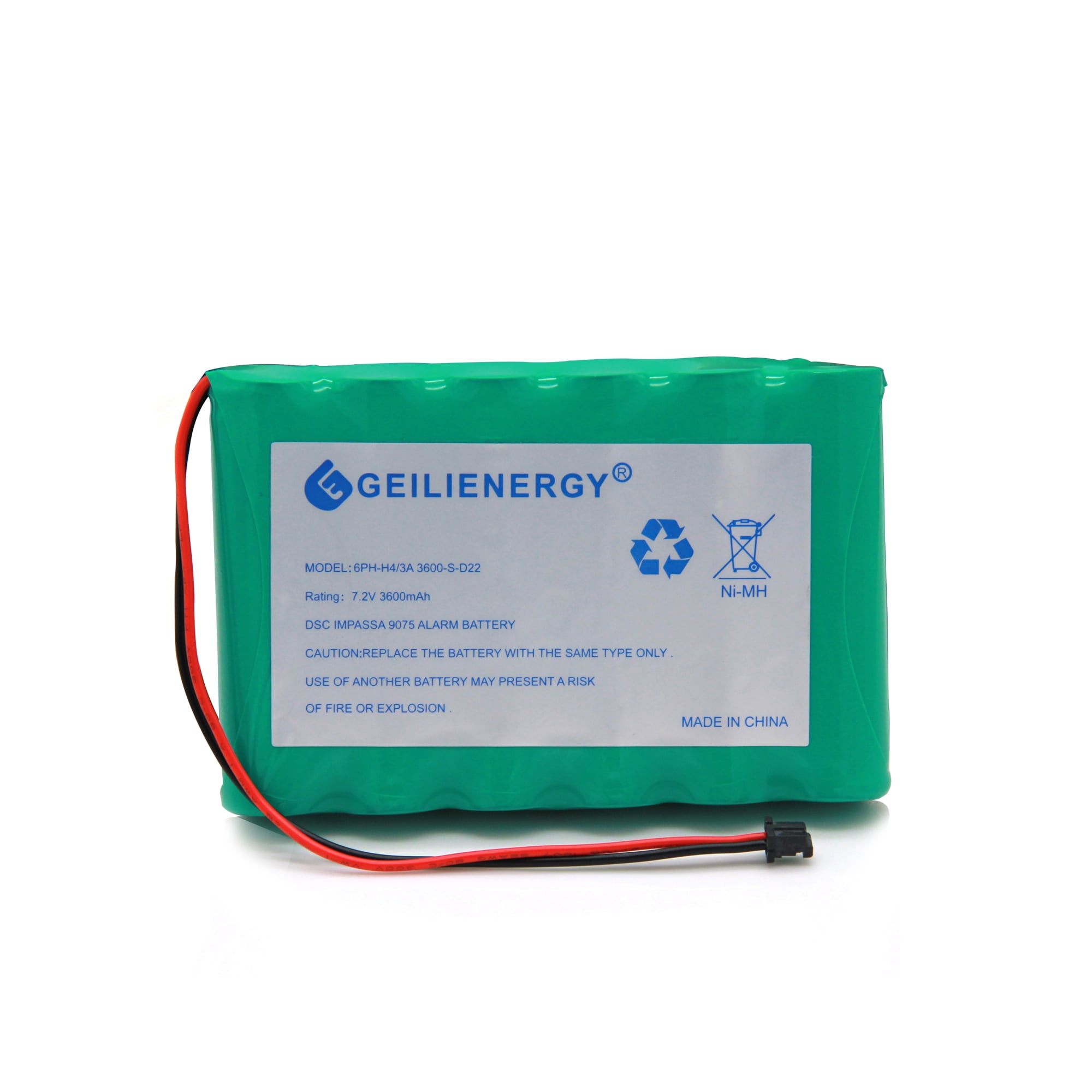 GEILIENERGY Ni-MH Rechargeable Battery 7.2v 3600mAh for DSC