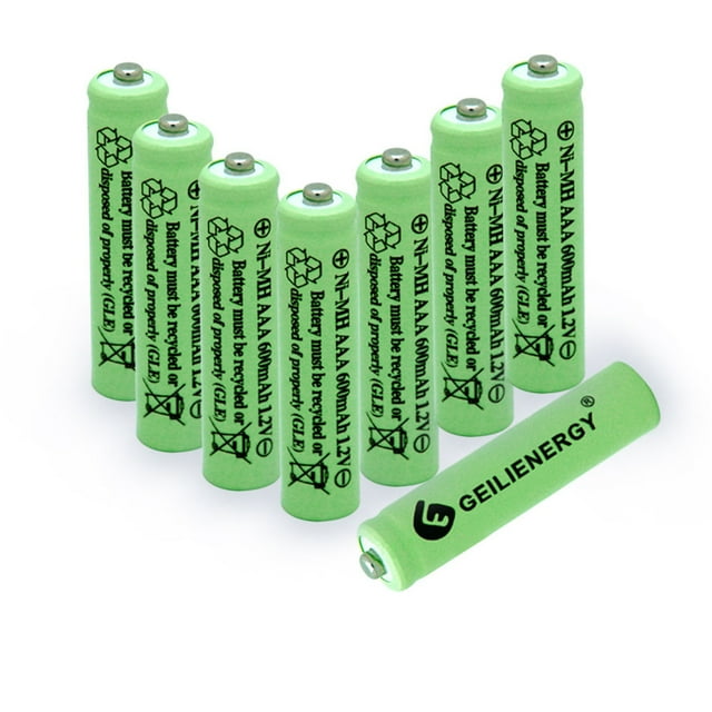 GEILIENERGY Solar Light Batteries AAA NIMH 600mAh 1.2V Rechargeable for
