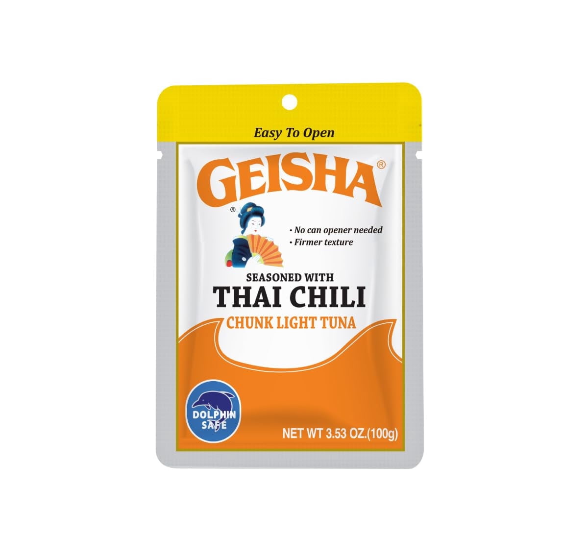 GEISHA Chunk Light Tuna Seasoned with Thai Chili Sauce 3.53oz (Pack of ...