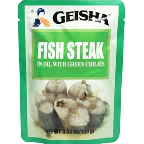 GEISHA FISH STEAKS IN SOYBEAN OIL WITH GREEN CHILI