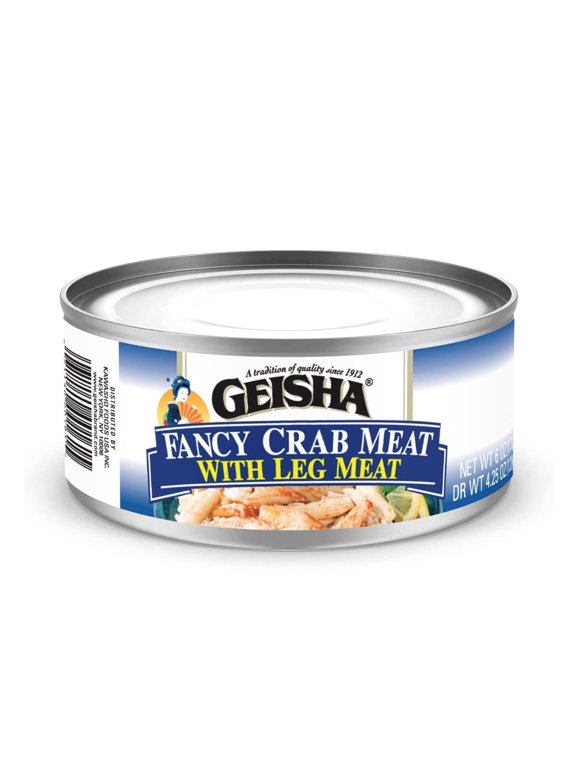 Fancy Crab Meat with Leg Meat 6OZ. (Pack of 12), Swimming Crab| Hand Packed Good Source of Protein Wild Caught 15% of Leg Meat