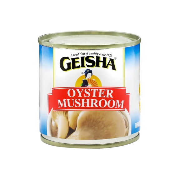 GEISHA Oyster Mushroom 4OZ. (Pack of 12), Oyster Mushroom| Halal Certified - NON-GMO - Gluten Free-Good Source of Fiber-Only 10 Calories per Container