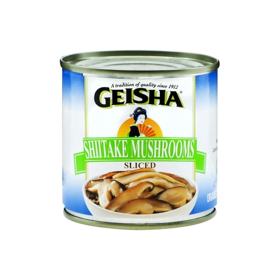 GEISHA Shiitake Mushrooms Sliced 4OZ. (Pack of 12), Shiitake | Halal Certified NON-GMO Gluten FreeGood Source of FiberRich in IronOnly 30 Calories per Container