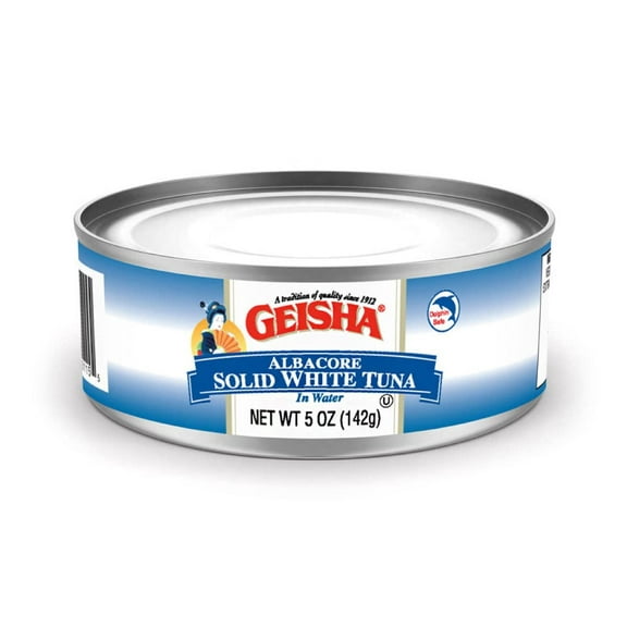 GEISHA Solid White Tuna In Water 5oz(Pack of 24), Canned Albacore Tuna | No Trans Fat - No Sugar Added Kosher Certified Gluten Free Omega 3 Good Source of Protein