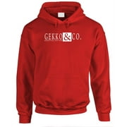 GEKKO & CO - Manhattan NYC - Fleece Pullover Hoodie, Red, 3XL