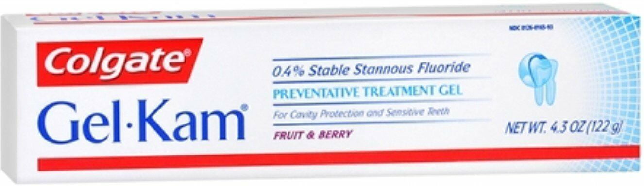 GEL-KAM Flouride Preventive Treatment, Fruit/Berry Flavor, 4.3oz, 3 Pack