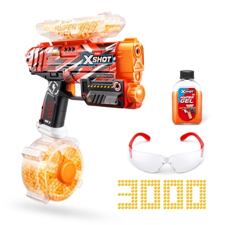 XSHOT Hyper Gel Havoc by ZURU Semi & Fully Automatic Gel Blaster with 3,000 Gellets & Protective Eyewear for Ages 14+