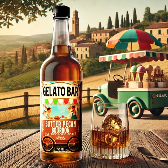 GELATO BAR Non-Alcoholic Bourbon Butter Pecan | World’s Leading Developer of NA Spirits