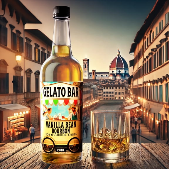 Gelato Bar Non-Alcoholic Spirit Vanilla Bean Bourbon 750 mL