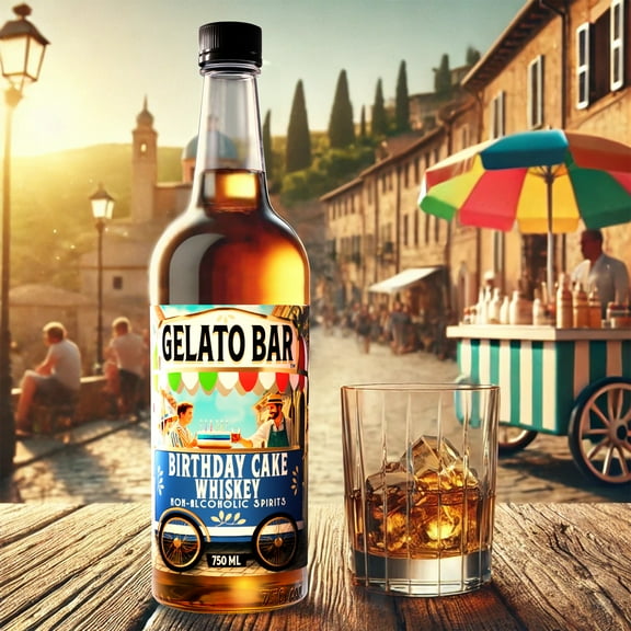 GELATO BAR Non-Alcoholic Whiskey Birthday Cake | World’s Leading Developer of NA Spirits