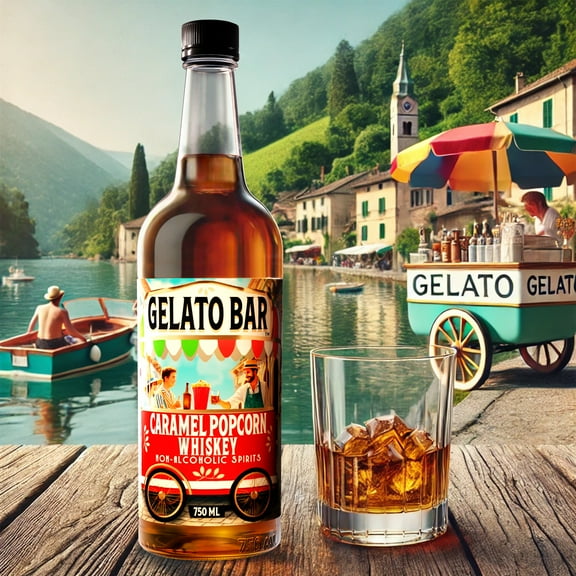GELATO BAR Non-Alcoholic Whiskey Caramel Popcorn | World’s Leading Developer of NA Spirits