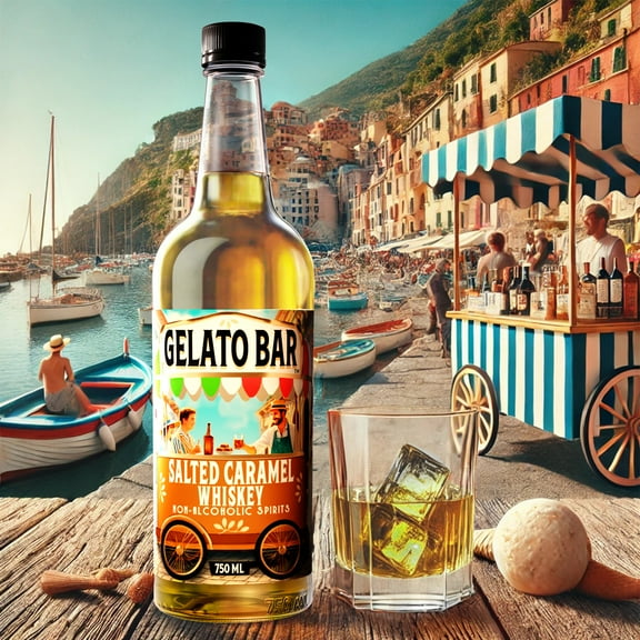 GELATO BAR Non-Alcoholic Whiskey Salted Caramel | World’s Leading Developer of NA Spirits