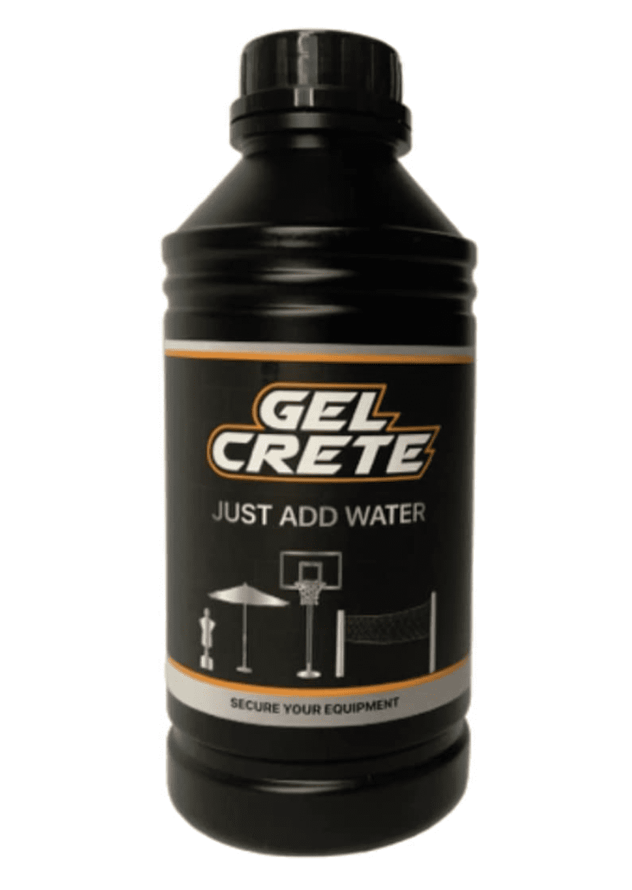 GELCRETE Polymer for Anchoring Down Basketball Goals, Freestanding