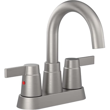 Better Homes & Gardens Two Handle Centerset Bathroom Faucet in Brushed Nickel - Walmart.com
