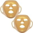 GELMAY 2 Pack Gold Moisturizing Face Mask Silicone Facial Mask Sheet