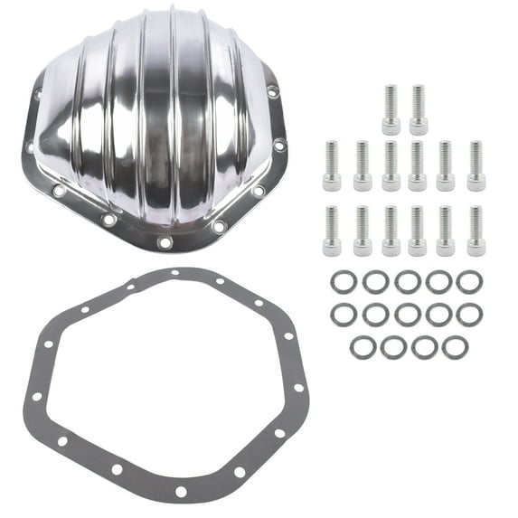 GELUOXI 10.5'' Polished Rear Differential Cover for Chevy/GMC 3/4 & 1 ton 1973-2000 14 Bolt