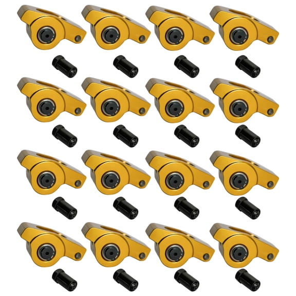GELUOXI 16Pcs 1.5 Ratio 7/16" Engine Rocker Arm for Chevy Small Block Gen I 262 265 267 283 302 305