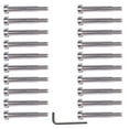 thumbnail image 1 of GELUOXI 20Pcs T316 Stainless Steel Cable Railing Hardware Kit For 3/16" Wire Rope Cables, 1 of 10