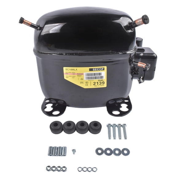 GELUOXI 220-240V Refrigeration Compressor R-404a R507 1 HP SC18MLX 104L2139 3527022 Replaces 1 Phase