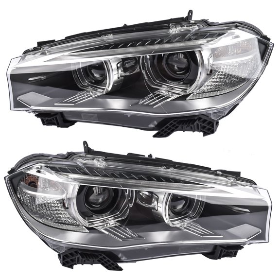 GELUOXI 2PCS Front Left & Right HID/Xenon Headlights with AFS for 2014-2018 BMW X5 F15 F85