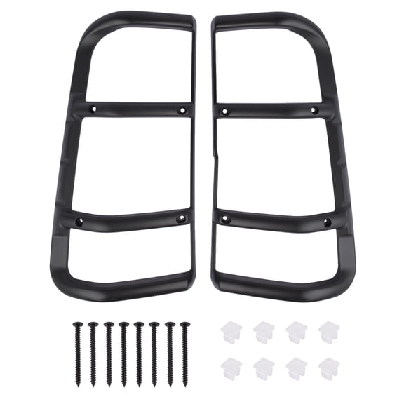 GELUOXI 2PCS Rear Tail Light Lamp Guards Black for Land Rover Discovery 1999-2004 STC53194