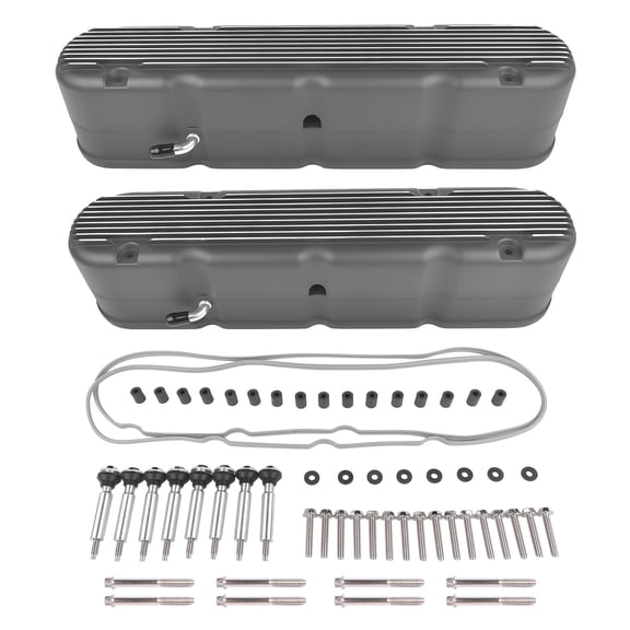 GELUOXI 2Pcs Engine Valve Cover with Gaskets Bolts for All GM LS Engines Using LS1 LS2 LS3 LS6 LS7