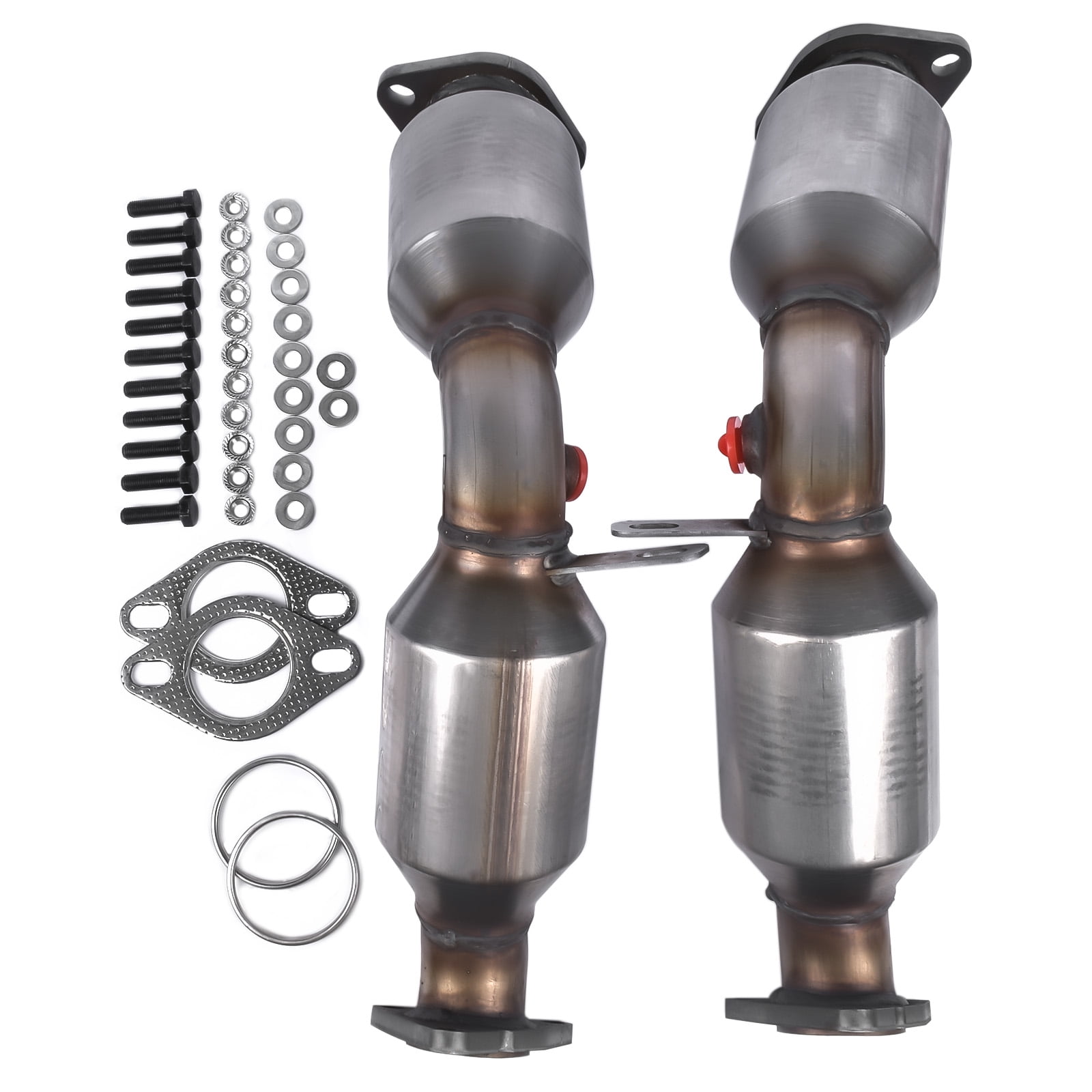 GELUOXI 2Pcs Front Left Right Stainless Steel Catalytic Converter for