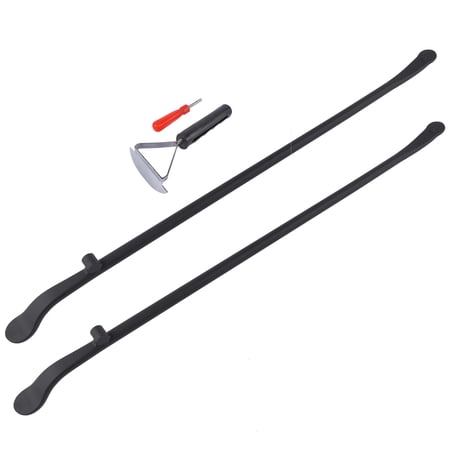 GELUOXI 2pcs Tire Mount and Demount Iron Tire Changing Removal Tool, Tire Bar for Auto Truck Buses