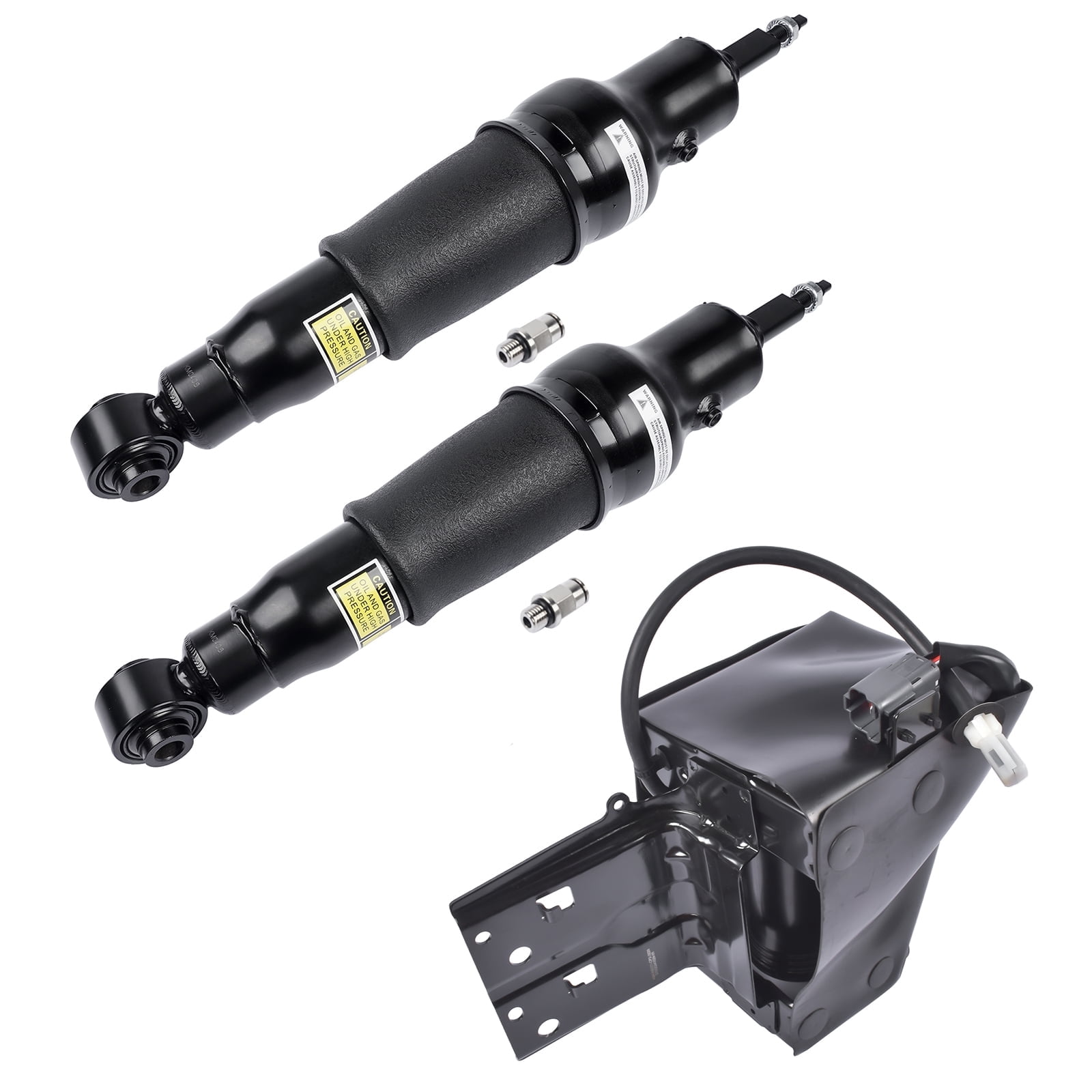 GELUOXI 3Pcs Rear Suspension Shock Absorber and Compressor for Nissan ...