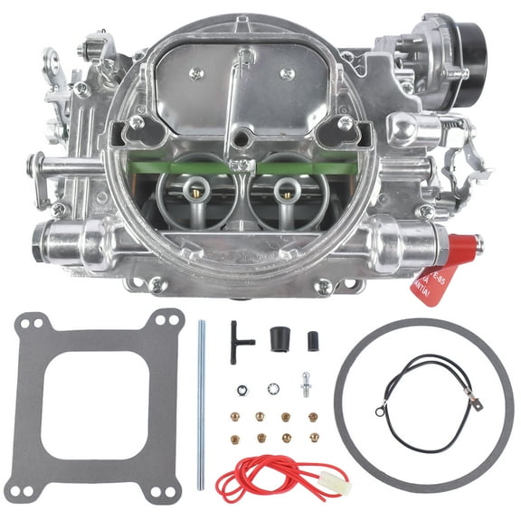 GELUOXI 4 Barrel Carburetor 1403 500 CFM Performer with Electric Choke Square-Flange for Chevy 305 Engine