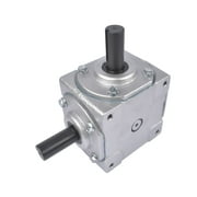 GELUOXI 40 HP Right Angle Bevel Gearbox with 2 Keyed Shafts CW to CW with 11 Ratio 1800 Max RPM