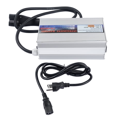 GELUOXI 48 Volt 20 Amp Golf Cart Battery Charger LED with Triangle 3 Pin Plug for EzGo RXV TXT
